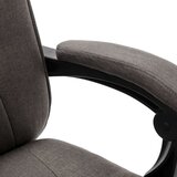  Masažna Radna stolica - Uredska stolica od tkanine siva - Siva 1 Sa naslonom za noge | shoptok.hr