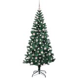 vidaXL Umjetna preddekorirana božićna jelka med 300 LED Zelena 210 cm | Shoptok.si