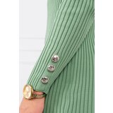 Kesi Fitted sweater dress with buttons dark mint | shoptok.hr