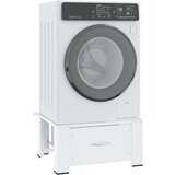 vidaXL Podstavek za pralni stroj s predalom bel | Shoptok.si