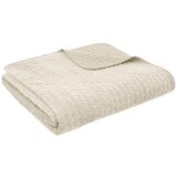 Bianca Bež prešito pregrinjalo 240x260 cm Attica Velvet Embroidered – | Shoptok.si