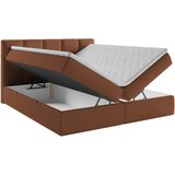 MID.YOU POSTELJA Z VZMETNICO 200 cm x 200 cm , les, tekstil, leseni material opečnato rjava | Shoptok.si