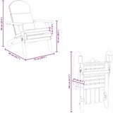  Vrtna stolica Adirondack s jastucima masivno bagremovo drvo | shoptok.hr