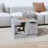 vidaXL Klubska mizica betonsko siva 50x50x36 cm konstruiran les Cene