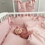 MimiNu posteljina za kolijevku 5 elem. Royal Powder Pink | shoptok.hr