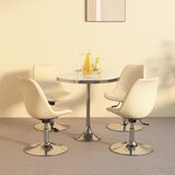Maison Chic Vrtljivi Jedilni stoli - Vzorci stoli 4 kosi krem blago A1857, (22031212) | Shoptok.si