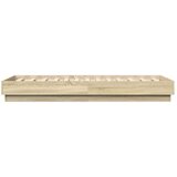  Okvir kreveta s LED svjetlima boja hrasta sonome 75 x 190 cm | shoptok.hr
