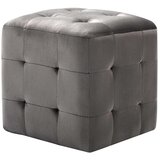 The Living Store Nočne omarice 2 kosa sive 30x30x30 cm žametno blago - Nočna Omarica, (21420969) | Shoptok.si