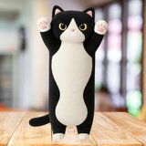 Plišana igračka i jastuk mačka 70cm - crno/bijela | shoptok.hr