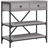 Konzolni stol siva boja hrasta 75x34 5x75 cm konstruirano drvo | shoptok.hr