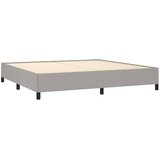  s oprugama i madracem svjetlosivi 200 x 200cm od tkanine | shoptok.hr