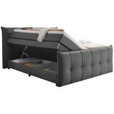 MID.YOU POSTELJA BOXSPRING 160 cm x 200 cm , tekstil, leseni material antracit | Shoptok.si