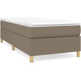 Maison Chic Box spring postelja - Vzmetna postelja z vzmetnico taupe 90x190 cm blago SL40, (21890186) Cene