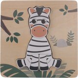 Zopa Wooden Puzzle Small puzzle od drva Zebra 1 kom | shoptok.hr