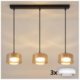 Brilagi LED RGB prigušiva luster AURA LUX 3xGX53/14W/230V Wi-Fi Tuya crna/zlatna Cene