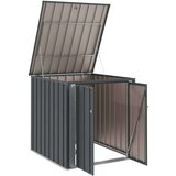  Kutija za spremanje u vrtu Crna 101 5 x 107 x 100 cm Čelik | shoptok.hr