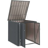  Škatla za shranjevanje v vrtu Črna 101,5 x 107 x 100 cm Jeklo, (5000143378) | Shoptok.si