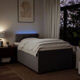  Krevet s oprugama i madracem smeđesivi 120 x 200 cm od tkanine | shoptok.hr