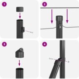 vidaXL varjena žična ograja s 13 vijačnimi posti Siva 0.8x100 m Jeklo | Shoptok.si
