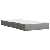  Okvir kreveta s oprugama i madrac svjetlosivi 80x200cm tkanina | shoptok.hr