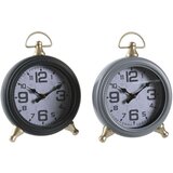  Galda pulkstenis DKD Home Decor Crna Siva zlatan tradicionalan (2 kom.) | shoptok.hr