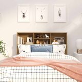  Uzglavlje s ormarićem boja smeđeg hrasta 120x19x103,5 cm | shoptok.hr