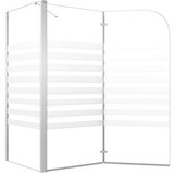 vidaXL tuš-kabina od kaljenog stakla 120 x 68 x 130 cm prugasta | shoptok.hr