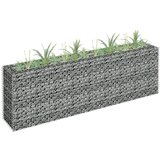 vidaXL Gabionska sadilica od pocinčanog čelika 180 x 30 x 60 cm | shoptok.hr