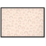 Slika - August Sky - Various Sizes of Rainbows in Calm Colors 90x60 U crnom drvenom okviru | shoptok.hr