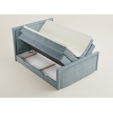 Maison de Rêve Svetlo modra boxspring postelja s prostorom za shranjevanje 200x200 cm Fresco – | Shoptok.si