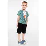 Fasardi Boys' T-shirt with a green application