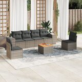  7-dijelni set vrtnih sofa sivi od poliratana | shoptok.hr