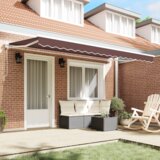  Okvir tende Rjava 400 x 200 cm Poliester s PU premazom, (5000206607) | Shoptok.si