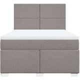 vidaXL Box spring postelja z vzmetnico taupe 140x190 cm blago, (21305947) | Shoptok.si