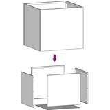 vidaXL Cvetlično korito 2 kosa srebrno 32x30x29 cm pocinkano jeklo | Shoptok.si
