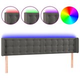  LED uzglavlje tamnosivo 163x16x78/88 cm baršunasto | Eponuda.ba