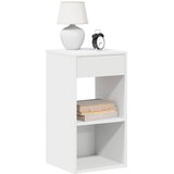 vidaXL Nočne omarice s predalom 2 kosa bela 35x34x66,5 cm Cene