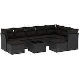  The Living Store Vrtna sedežna garnitura 10-delna z blazinami črn poli ratan - Vrtna Sedežna Garniture, (21453257) | Shoptok.si