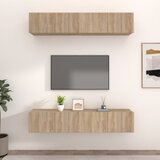 The Living Store TV omarica 4 kosi sonoma hrast 80x30x30 inženirski les - TV Omarica, (21375220) Cene