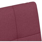 vidaXL jedilni stoli s kolesi 2 pcs vinsko rdeča 58 x 65 x 94 cm blago | Shoptok.si