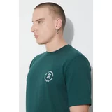Daily Paper Pamučna majica Circle T-shirt za muškarce, boja: zelena, s tiskom, 2322009