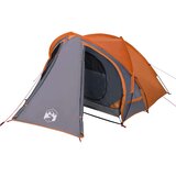 vidaXL Šator za 2 osobe sivo-narančasti 320 x 140 x 120 cm taft 185T | shoptok.hr