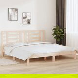 Furnova Posteljni okvir brez vzmetnice 200x200 cm trdna borovina, (21939345) Cene