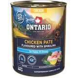 Ontario Dog Puppy konzerva, pašteta - piščanec in spirulina 800g Cene