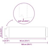  Rubnjaci za travnjak 5 pcs Srebrno 100 x 25 x 0,07 cm | shoptok.hr