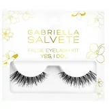 Gabriella Salvete Yes, I Do! False Eyelash Kit nijansa Black darovni set umjetne trepavice 1 par + ljepilo za trepavice 1 g