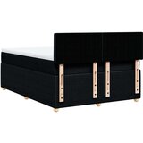  Krevet s oprugama i madracem crni 140 x 190 cm od tkanine | shoptok.hr