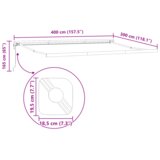vidaXL ručna uvlačiva tende s LED svjetlima zelena i bijela 400x350 cm, zamjenska tkanina za tendu za okvir 4x3,5 m zelena i bijela | shoptok.hr