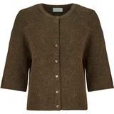 JXEVI SS CARDIGAN KNIT Smeđa