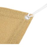 vidaXL Preproga za šotor peščena 200x200 cm HDPE | Shoptok.si
